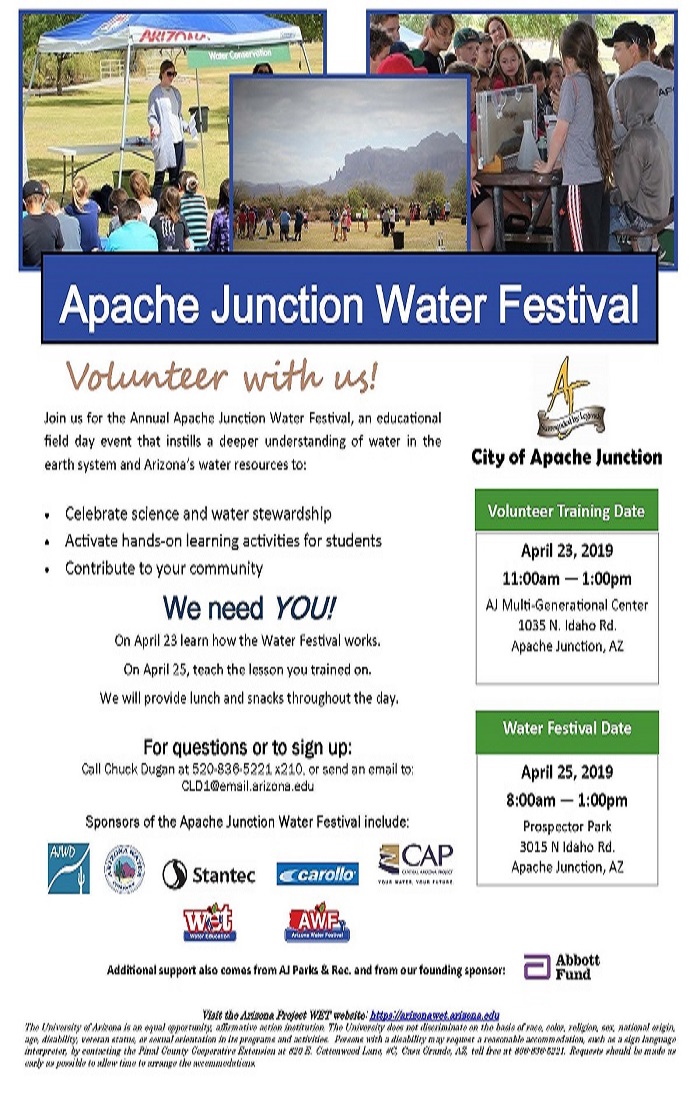 APACHE JUNCTION WATER FESTIVAL Apache Junction Water District